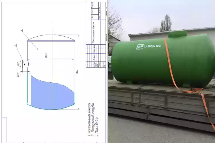 Емкость под воду 15 м3