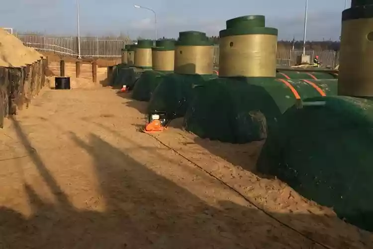 Резервуары горизонтальные подземные с установкой